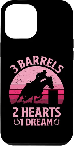 Vista 25 de iPhone 16 3 Barrels 2 Hearts 1 Dream Barrel Racer Barrel Racing Rodeo Case
