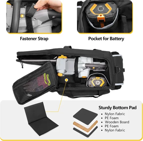 Vista 3 de samdew Estuche de transporte para motosierra de 10 y 12 pulgadas compatible con motosierra eléctrica inalámbrica EGO Power+, bolsa de almacenamiento
