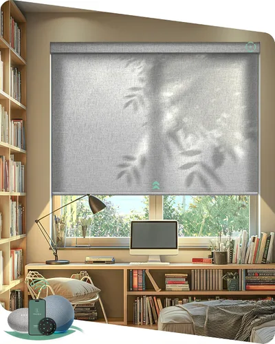 Vista 18 de Muestras de tela multicolor de persianas motorizadas Yoolax Light Filtering, Room Darkening, Sheer, Multicolor Fabric Swatches, Preview