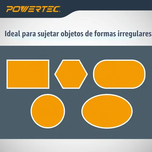 Vista 6 de POWERTEC Abrazaderas de correa para carpintería: abrazaderas de banda de liberación rápida con mango ergonómico, abrazadera ajustable para marco