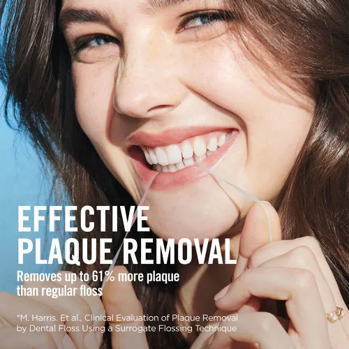 Vista 10 de Reach Paquete de hilo dental encerado y hilo dental de acceso ultrarrápido Listerine Eliminación efectiva de placa, sin PFAS Resistencia a