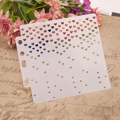 Vista 9 de Plantillas de pintura de plástico PET con diseño hueco de copo de nieve, perfectas para diseño textil, decoración de pared, ventana, papel, álbumes