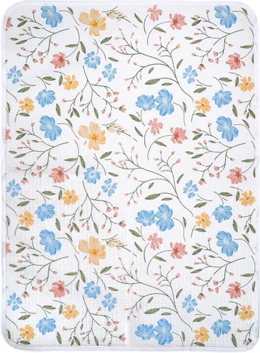 Vista 16 de haakaa Forros impermeables para cambiador (1 unidad, 19.7 x 27.5 pulgadas, flor de miel) Reusable Waterproof Baby Changing Mat with 100% Cotton