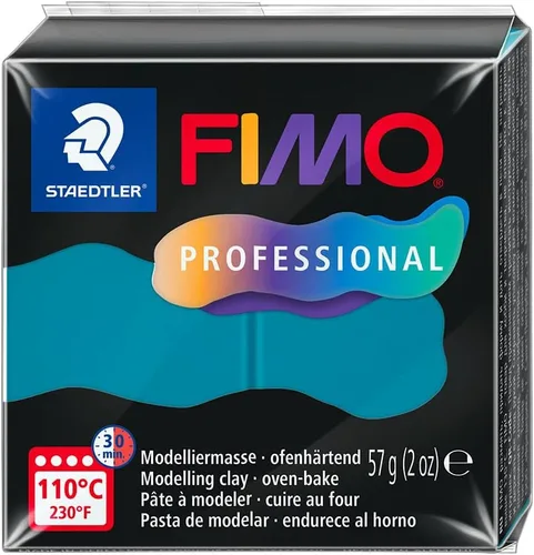 Vista 27 de STAEDTLER Arcilla de modelado de polímero FIMO Professional - Arcilla para hornear al horno - Negro, 2.01 oz - 1 bloque, 8040-9