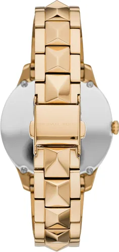 Vista 2 de Michael Kors - Reloj de cuarzo para mujer con correa de acero inoxidable, Runway Mercer.