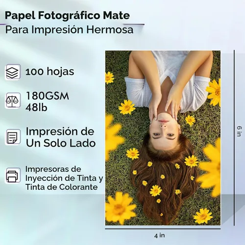 Vista 2 de Koala - Papel fotográfico con revestimiento mate, 4 x 6 pulgadas, compatible con impresora de inyección de tinta, papel de presentación de 48