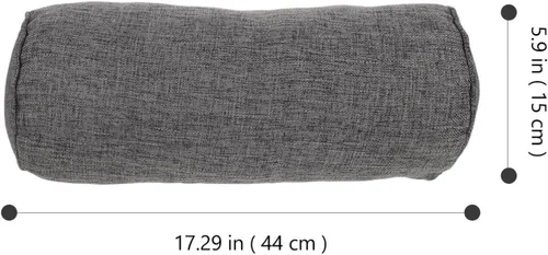 Vista 6 de Lurrose Almohada lumbar cervical para dormir, almohada cervical para el cuello, rollo de apoyo para el hogar, oficina, viajes