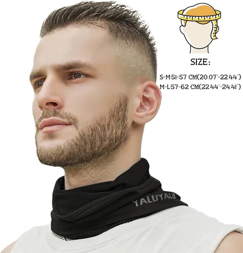 Vista 3 de YALUYALU Half BalaclavaNeck Warmer Gaiter for Men & Women, Ski Mask Face Scarf for Skiing, Fishing, Hiking, Cycling