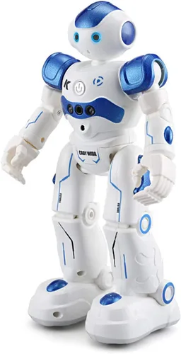 Vista 6 de Juguete de robot RC con detección de gestos inteligente para niños, puede cantar, bailar, hablar, regalo de cumpleaños de Navidad (blanco)