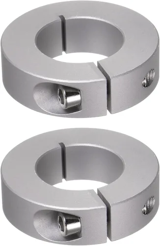 Vista 10 de HARFINGTON Collar de eje de 2 piezas de 0.236 in de diámetro de aleación de aluminio con tornillo dividido collares de abrazadera, 0.787 in