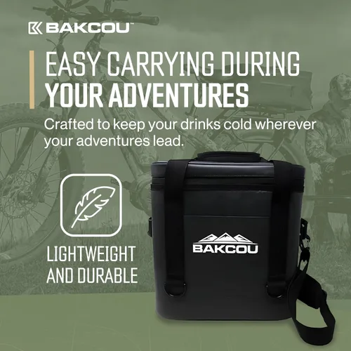 Vista 3 de Bakcou Enfriador/bolsa de engranajes aislada: impermeable, acolchada y compatible para remolques de carga plegables. Ideal para viajes al parque