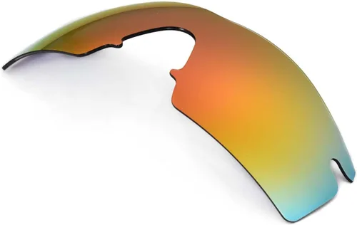 Vista 2 de Walleva Lentes de repuesto para gafas de sol Oakley M Frame Strike, múltiples opciones disponibles (revestimiento de espejo rojo fuego, polarizado)