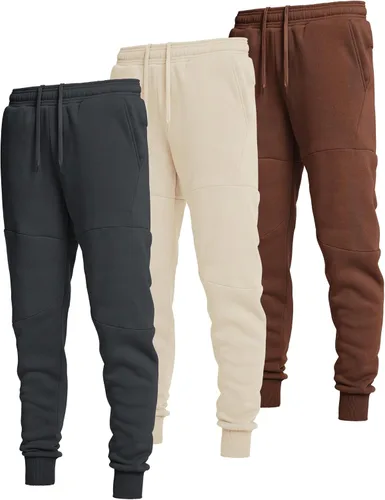 Vista 14 de Ultra Performance Sweatpants for Men 3 Pack Fleece Joggers, with Pockets Negro / Negro / Negro