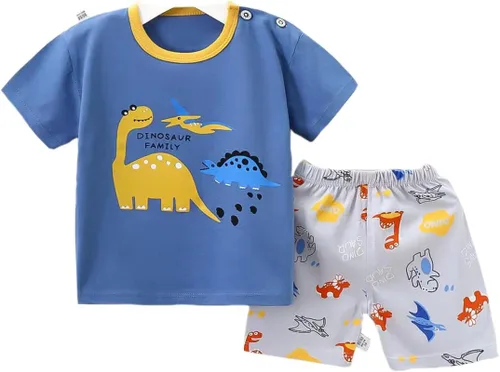 Vista 8 de Ropa de bebé niño para niños de 2t 3t Boys Cute Verano manga corta camiseta tops pantalones cortos conjuntos de ropa para bebé niño