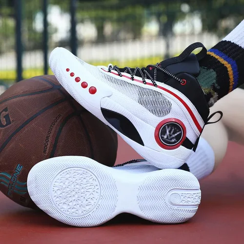 Vista 6 de Zapatos de baloncesto para hombre tenis de baloncesto de alta calidad para adolescentes tenis de baloncesto antideslizantes zapatos deportivos