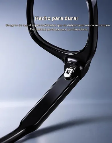 Vista 5 de TIJN Gafas de Bloqueo de Luz Azul para Mujeres y Hombres Marco Rectangular TR90 y Estilo Elegante Preppy Gafas de Pantalla de Computadora Negro