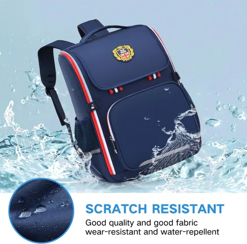 Vista 6 de HCKERGMZJY Mochila infantil para niños primaria jardín de infantes preescolar mochila multifuncional linda gran capacidad, Azul, Bolso de hombro