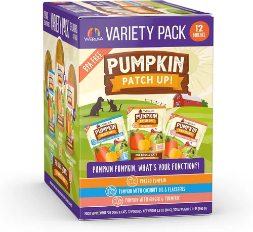 Vista 12 de Weruva Pumpkin Patch Up! Pumpkin Pumpkin, What's Your Function Paquete variado para perros y gatos, bolsa de 1.05 onzas (paquete de 12)