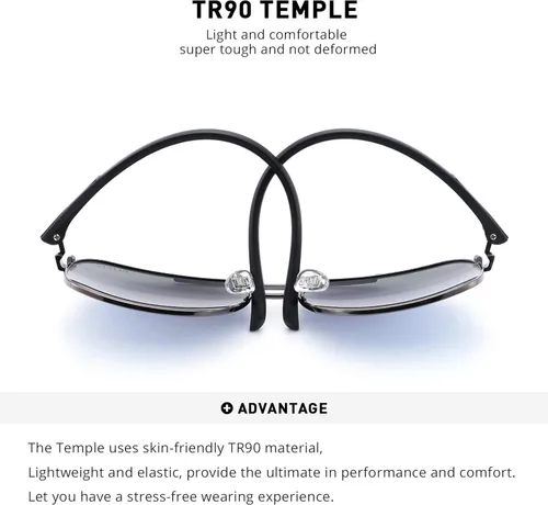 Vista 6 de Gafas de sol polarizadas para hombre, de OLIEYE
