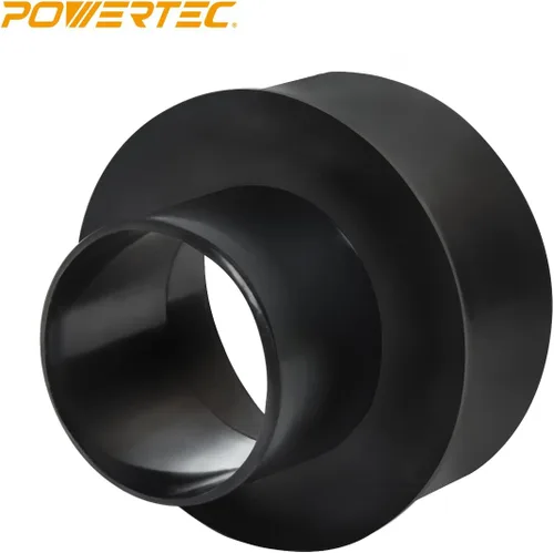 Vista 4 de POWERTEC 70104 Reductor de manguera de 4 a 2-1/2 pulgadas, accesorios de recolección de polvo para ventilación de secadora y conexión de aspiración