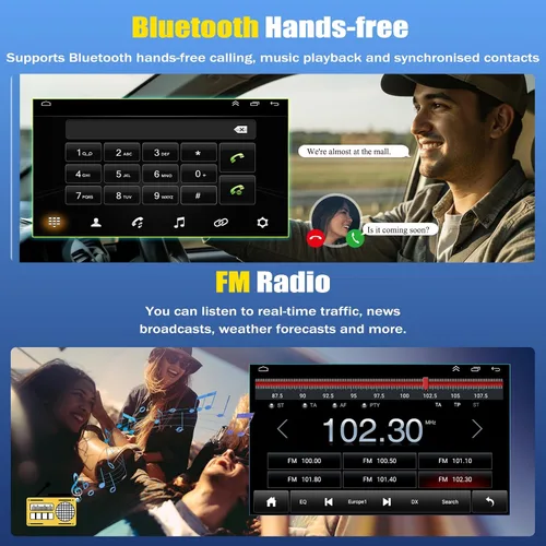 Vista 7 de Estéreo de coche 2+32G para Chevy Silverad Classic 1500 2500 2007 con CarPlay inalámbrico Android Auto, 7 pulgadas Android 13 pantalla táctil