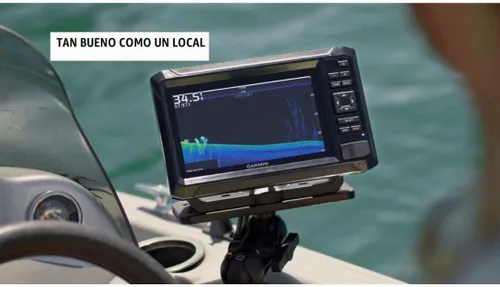 Vista 4 de Garmin ECHOMAP UHD2 73CV Plotter marino/Localizador de peces con mapas de aguas interiores de EE. UU. y GT20-TM [010-02594-51] Mapas interiores
