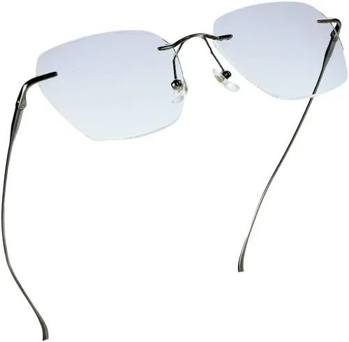 Vista 23 de LifeArt Pure Titanium Frame Glasses/Blue Light Blocking Reading Glasses, Reduce Eyestrain, Stylish for Men and Women