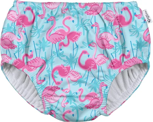 Vista 2 de Green Sprouts Baby-Girls Pull-up Swim Diaper Rosa Claro Sandía Rayas