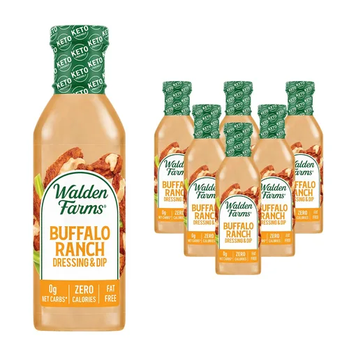 Vista 46 de Walden Farms Vinagreta balsámica de pera y blanca, sin calorías, sin gluten, baja en carbohidratos, apta para dieta cetogénica, vegana, sin azúcar