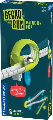 Vista 9 de Paquete de expansión de esquina flexible Gecko Run Marble Run de Thames & Kosmos – Truco extra para el conjunto de inicio de Marble Run vertical