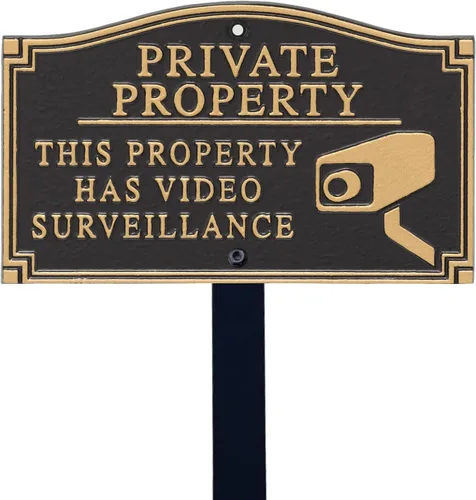 Vista 18 de SmartSign Designer Beware of Dog Placa/Marcador/Letrero con Estaca de 18 pulgadas de Alto Letrero de Metal de Aluminio de 5.75" x 9.5