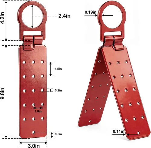 Vista 5 de Anclaje de techo reutilizable, soporte de techo fácil de instalar para protección contra caídas, anillo en D de alta resistencia
