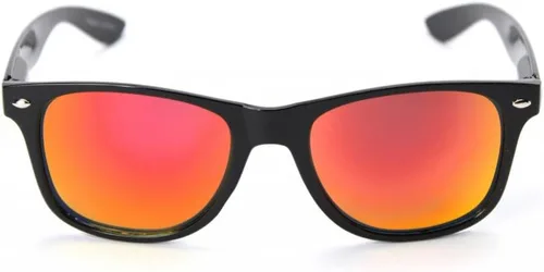 Vista 3 de Society43 Runnin NCAA Rebels UNLV-1 - Lentes de sol con montura plateada, talla única, color rojo