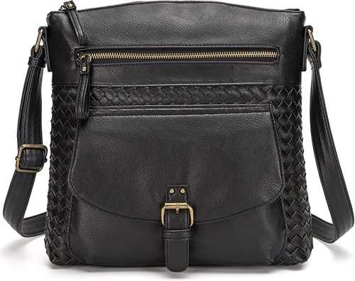 Vista 10 de KouLi Buir Monederos cruzados para mujer, bolsos de hombro de piel sintética, bolso bandolera Crossboby, medianos y múltiples bolsillos..