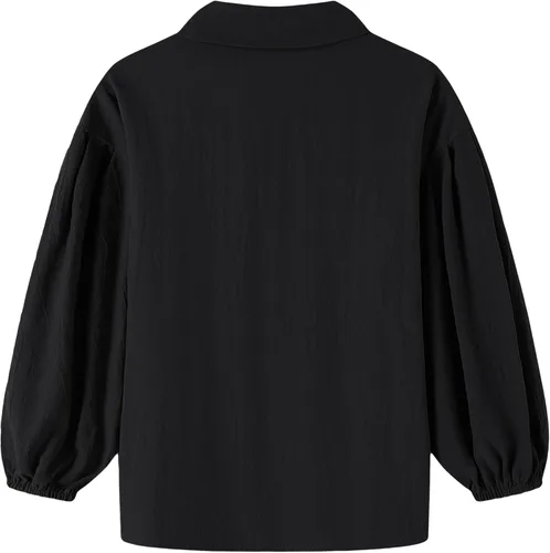 Vista 3 de Camisa de pirata medieval para niños, camisa vikinga renacentista con volantes, para Halloween, jacobita escocés, disfraz de Ghillie