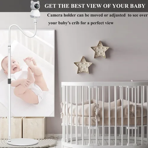 Vista 5 de Soporte telescópico para monitor de bebé para BOIFUN Baby 2S/5S/6T, ieGeek Baby 1T, DEATTI BM101-M, ARENTI P2Q/ B2, Momcozy BM01/BM03/BM04/BM02
