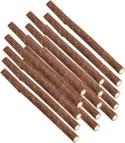Vista 7 de Palitos masticables de hierba gatera Silvervine, 15 piezas de juguete molar natural de Matatabi para gatos, limpieza de dientes y cuidado dental