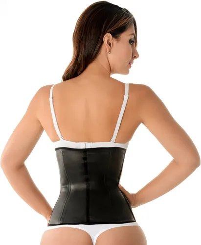 Vista 2 de Fiorella Shapewear Entrenador de Cintura de Látex Cincher 3 Filas Acero Deshuesado Cinturilla Fajas Colombianas Reductoras 200B3