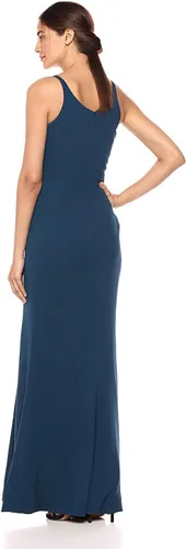 Vista 2 de Vestido largo con tirantes delgados Iris