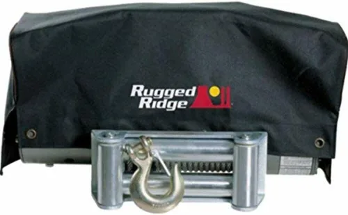 Vista 2 de Rugged Ridge Cubierta del cabrestante 15102.02, cabrestantes 8500/10500