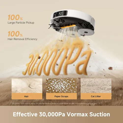 Vista 3 de dreame Aspiradora y trapeador robot L60 Ultra PE con reconocimiento de Blanco