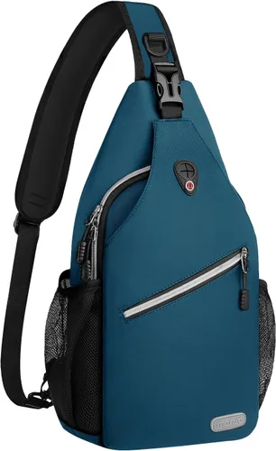 Vista 24 de Mosiso - Mochila bandolera multiusos, para viajes, senderismo, etc. Sling Backpack for Casual Travel Hiking