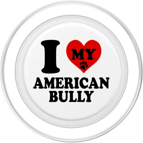 Vista 2 de I Love My Bully Bulldog American Kennel Breed Dog Dad Mom PopSockets MagSafe PopGrip for iPhone
