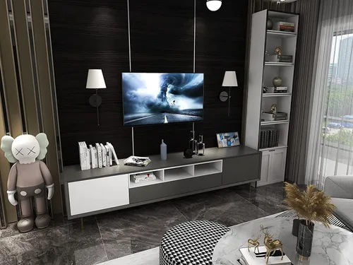Vista 4 de Juego de 2 lámparas de pared con pantalla de tela, funciona con pilas, sin cables, lámpara de pared con control remoto y bombillas regulables