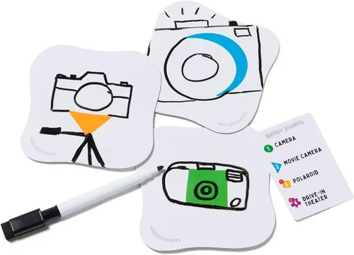 Vista 9 de Spin Master Games, Rough Shapes, juego de dibujo rápido para artistas y dibujantes de todos los niveles con indicaciones divertidas y desafiantes