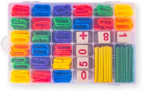 Vista 4 de Caja organizadora de plástico con 36 compartimentos, caja de almacenamiento de joyas con divisores ajustables (paquete de 1)