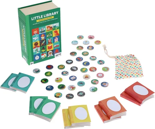 Vista 4 de Petit Collage Little Library Storytelling Box - Caja mediana