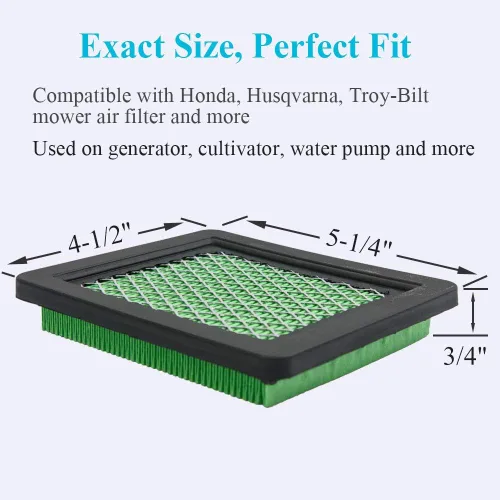 Vista 6 de HOODELL Paquete de 5 filtros de aire 17211-zl8-023, compatibles con Honda gcv160 gcv190, Husqvarna 7021p, elemento limpiador de aire prémium