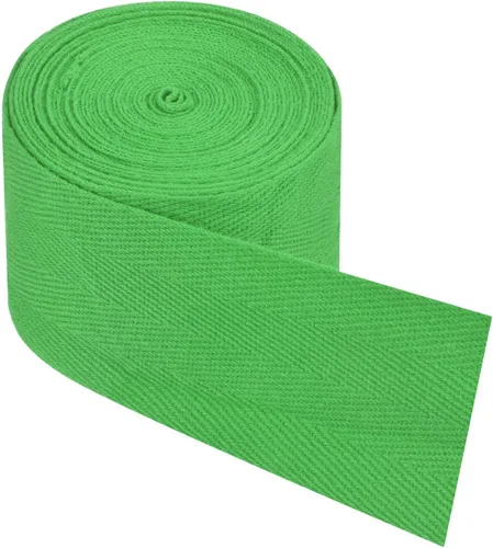 Vista 112 de PATIKIL Cinta de sarga de algodón de 1 pulgada, 50 yardas, cinta de algodón, cinta de encuadernación al bies, cinta de espiga para costura, Verde