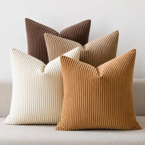 Vista 15 de LANANAS Fundas de almohada neutrales para sofá de 18x18 pulgadas, juego de 4 fundas decorativas de estilo granja boho para sala de estar, sofá